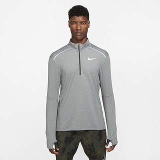 Top Nike 3.0 1/2-Zip Running Barbati Gri Inchis | ONEU-90251